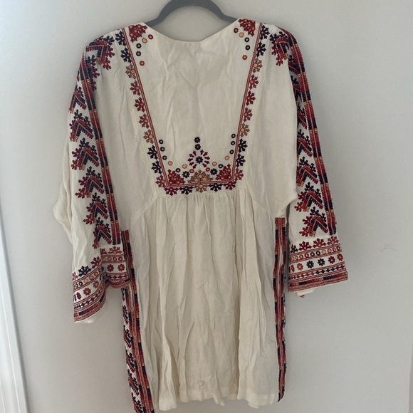 Free People Bohemian Gypsy Hippie Embroidered Dress - Picture 4 of 4